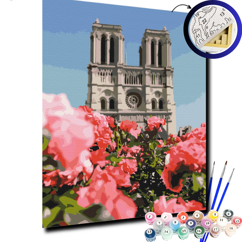 Картина за номерами Собор Паризької Богоматері BS52328 фото