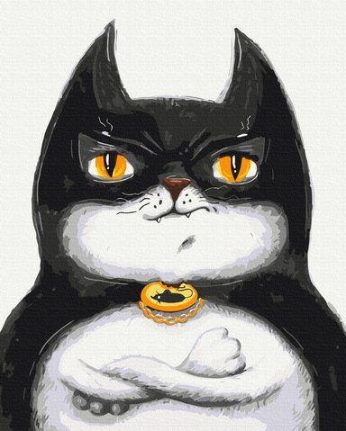 Картина по номерах Котик Бэтмен &copy; Марианна Пащук BS53116 фото