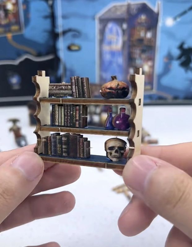 Музичний Бук нук diy Bookend Магічний Магазин (Magic Market) із Led-підсвіткою, Зелений, Уцінка 1