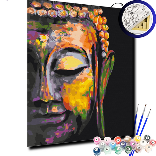 Картина за номерами Різнобарвний Будда BS30220 фото