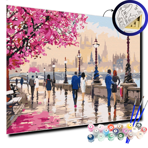 Картина за номерами Проулянка романтичним Лондоном BS52784 фото