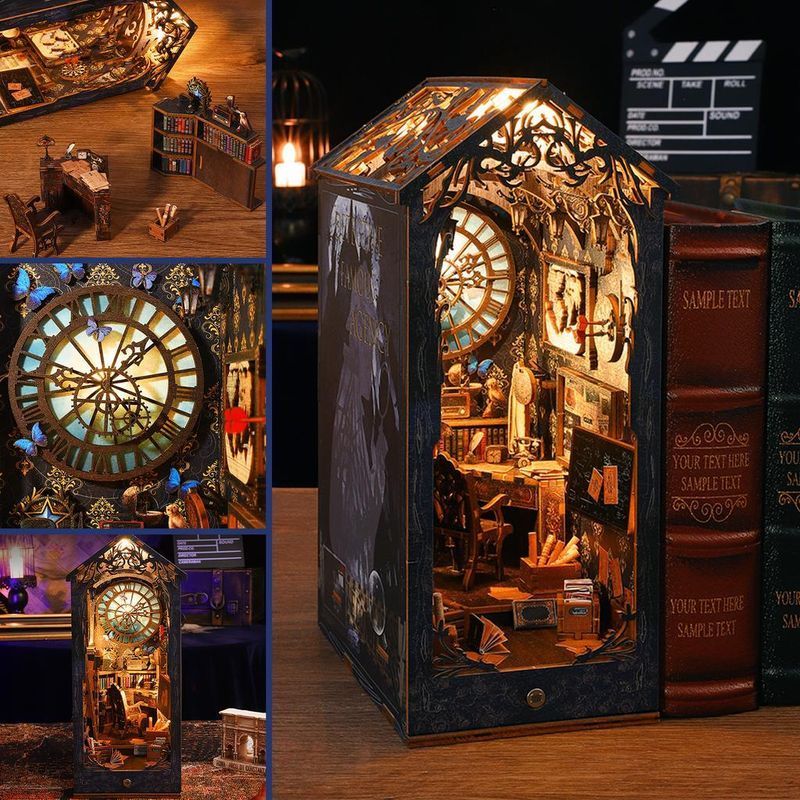 Музикальний Букнук diy Bookend Детективна Агенція, Синій, Уцінка 1